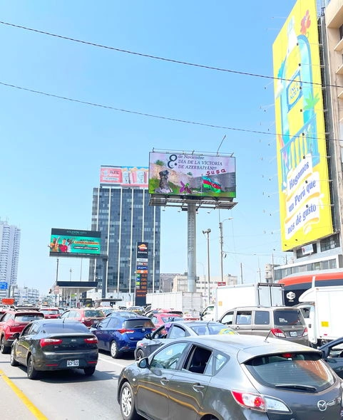 Perunun paytaxtının küçələrində Azərbaycanla bağlı bilbordlar yerləşdirilib — FOTOLAR Perunun paytaxtının küçələrində Azərbaycanla bağlı bilbordlar yerləşdirilib — FOTOLAR