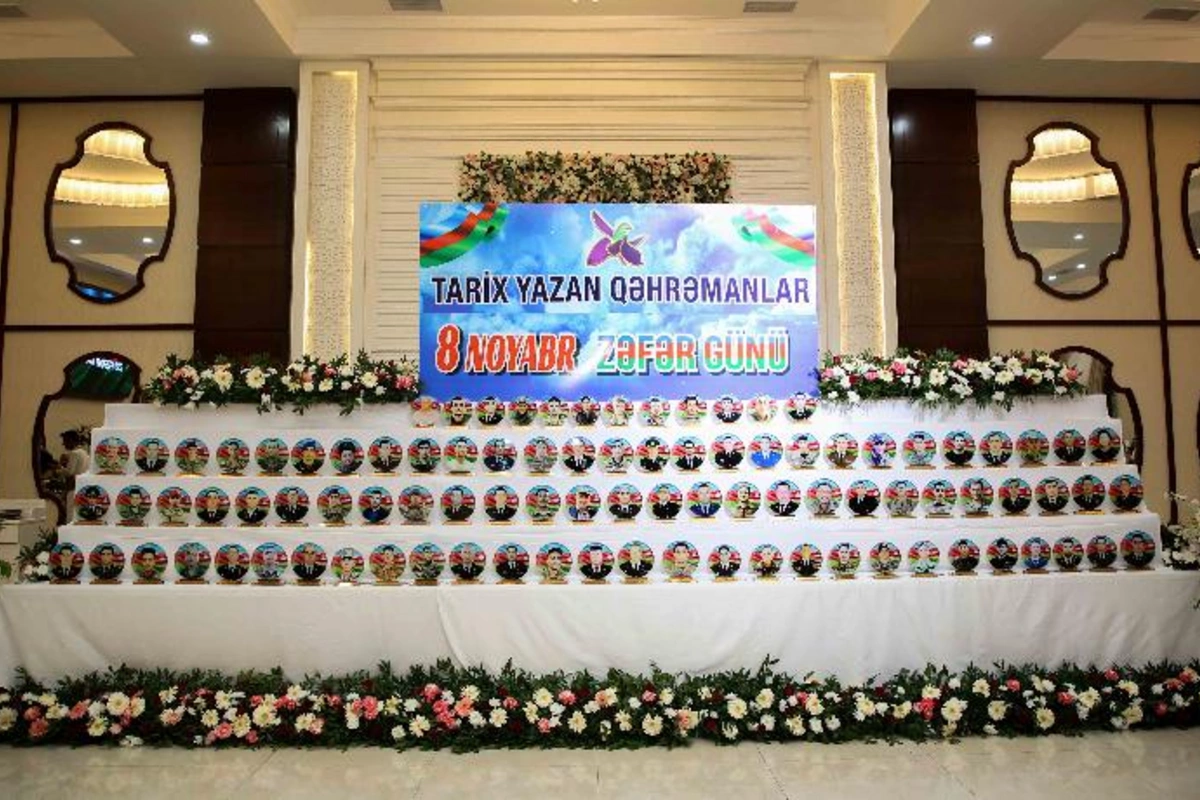 Xətai rayonunda Zəfər Gününə həsr olunan təntənəli tədbir təşkil edilib — FOTOLAR