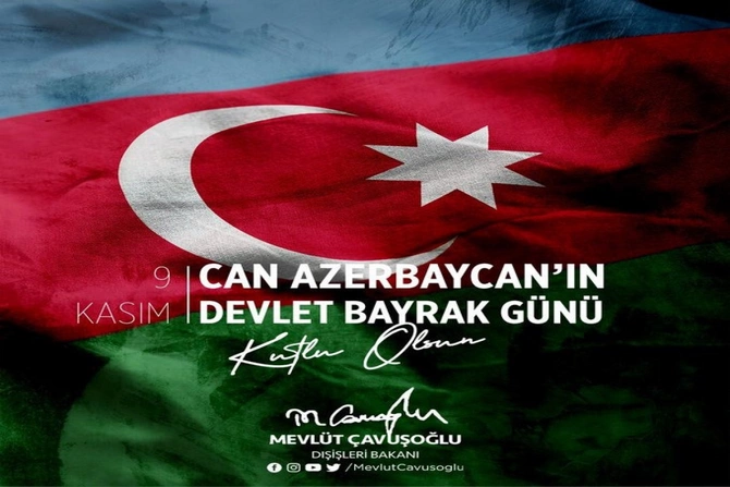 “Bir dəfə yüksələn bayraq bir daha enməz” — Çavuşoğludan TƏBRİK “Bir dəfə yüksələn bayraq bir daha enməz” — Çavuşoğludan TƏBRİK