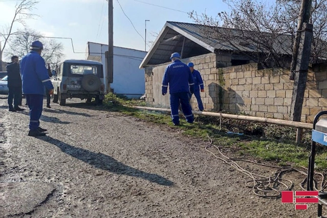 Quba və Qusarda qaz təchizatının bərpası üçün işlər davam etdirilir — FOTO
