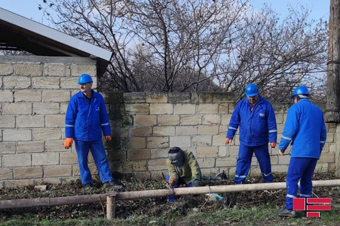 Quba və Qusarda qaz təchizatının bərpası üçün işlər davam etdirilir — FOTO