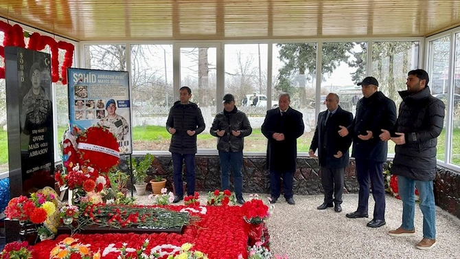 Salyanda şəhid Əvəz Abbasovun məzarı ziyarət olundu — FOTO Salyanda şəhid Əvəz Abbasovun məzarı ziyarət olundu — FOTO