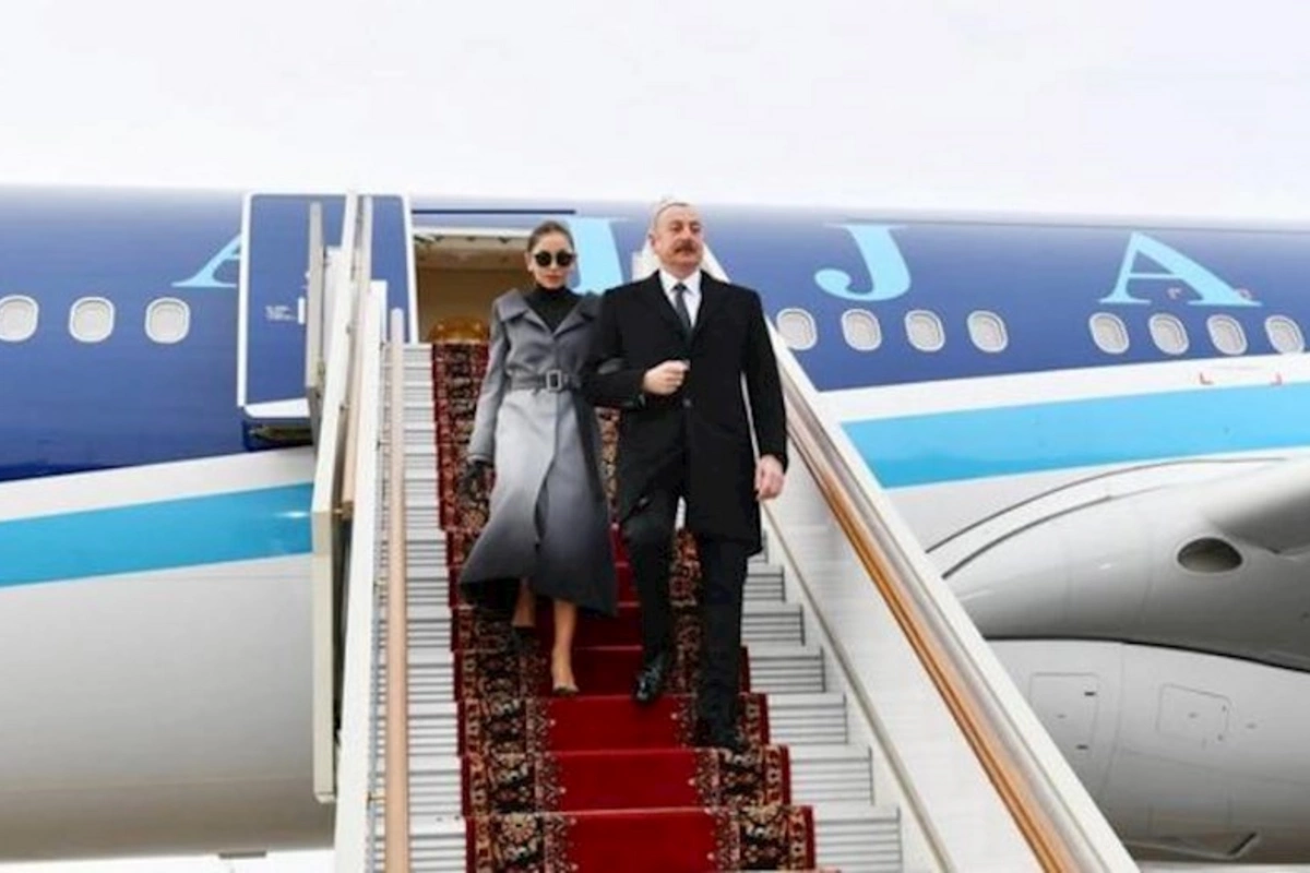 İlham Əliyev və Mehriban Əliyeva Türkmənistanda səfərdədirlər