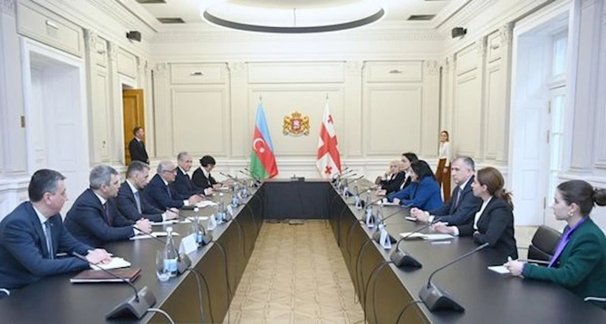 Əli Əsədov Tbilisidə Gürcüstan Prezidenti ilə görüşüb — FOTO