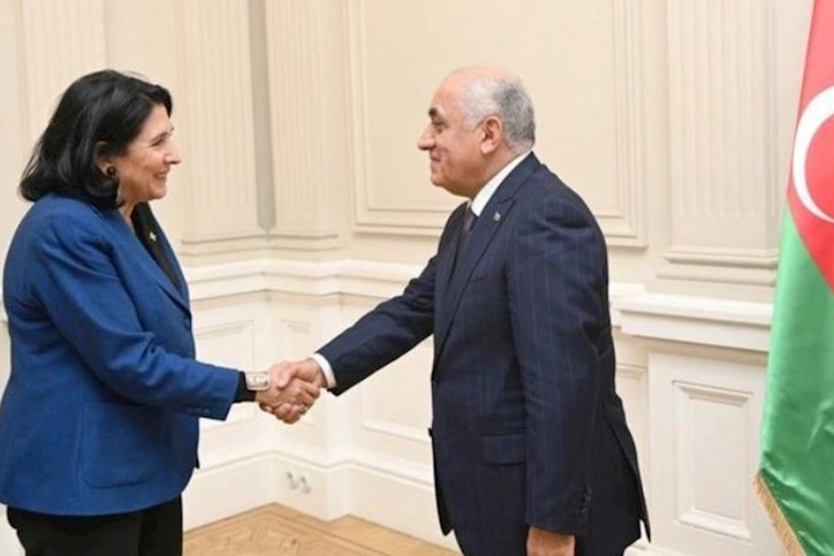 Əli Əsədov Tbilisidə Gürcüstan Prezidenti ilə görüşüb — FOTO