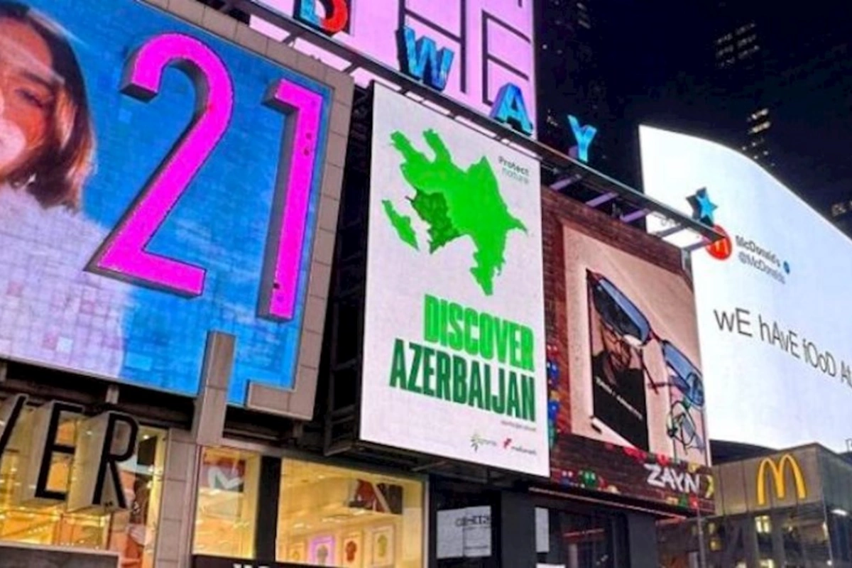 Xankəndi-Laçın yolunda keçirilən aksiya Nyu-Yorkda nümayiş olundu — FOTOLAR