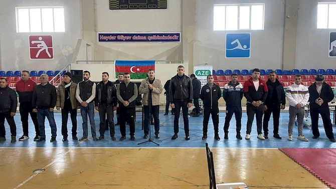 Heydər Əliyevin 100 illik yubileyinə həsr olunmuş kikboksinq üzrə açıq rayon birinciliyi keçirilib — FOTO
