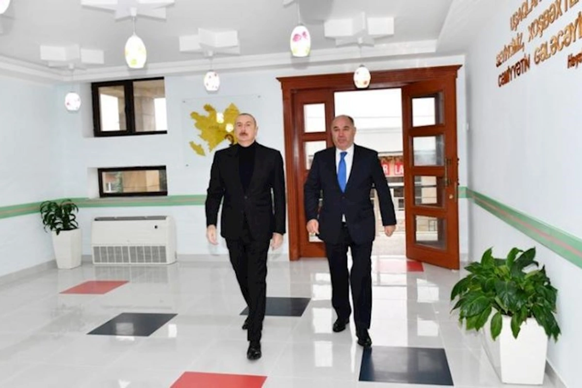 Heydər Əliyev Fondunun təşəbbüsü ilə Oğuzda inşa edilmiş körpələr evi-uşaq bağçası istifadəyə verilib — YENİLƏNİB (FOTOLAR)