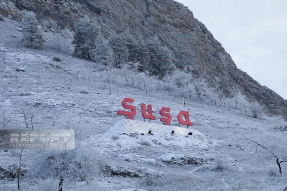 Şuşaya qar yağıb — FOTOLAR