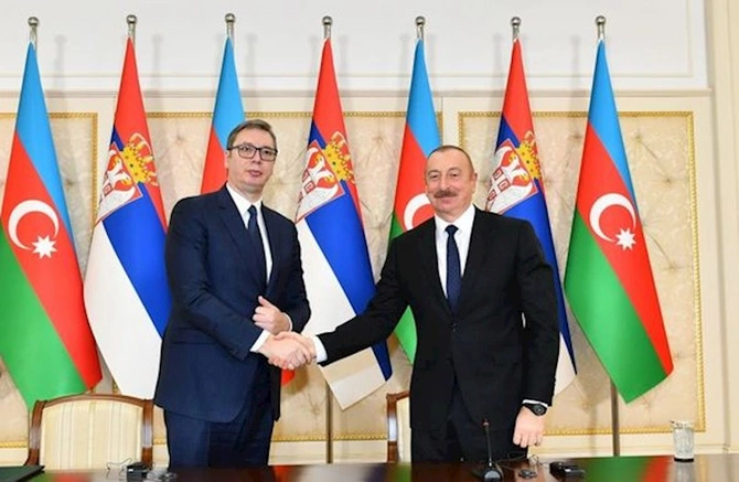 Azərbaycan və Serbiya Prezidentləri mətbuata bəyanatlarla çıxış ediblər — YENİLƏNİB (FOTO) Azərbaycan və Serbiya Prezidentləri mətbuata bəyanatlarla çıxış ediblər — YENİLƏNİB (FOTO)