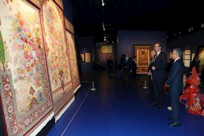 Serbiya Prezidenti Heydər Əliyev Mərkəzi ilə tanış olub — FOTO