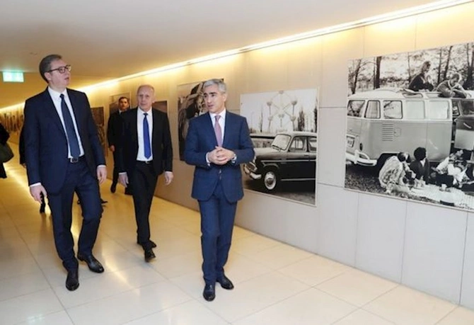 Serbiya Prezidenti Heydər Əliyev Mərkəzi ilə tanış olub — FOTO