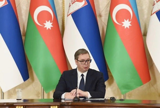 Azərbaycan və Serbiya Prezidentləri mətbuata bəyanatlarla çıxış ediblər — YENİLƏNİB (FOTO) Azərbaycan və Serbiya Prezidentləri mətbuata bəyanatlarla çıxış ediblər — YENİLƏNİB (FOTO)