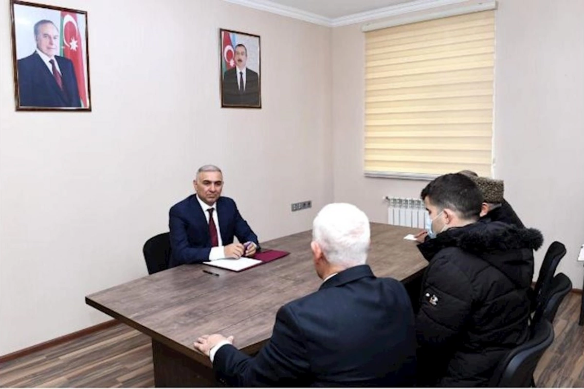 Vüqar Əhmədov Şamaxıda vətəndaşları qəbul edib — FOTO