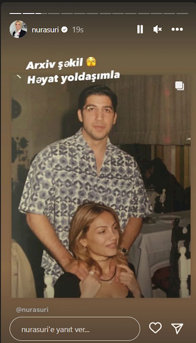 Müğənni Nura Suri həyat yoldaşı ilə görüntüsünü paylaşdı — FOTO Müğənni Nura Suri həyat yoldaşı ilə görüntüsünü paylaşdı — FOTO