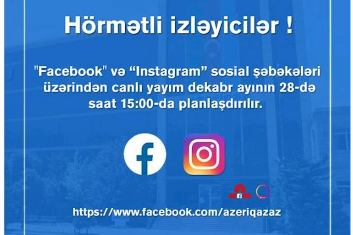 “Azəriqaz” İB rəhbərliyinin növbəti canlı yayımı planlaşdırılır