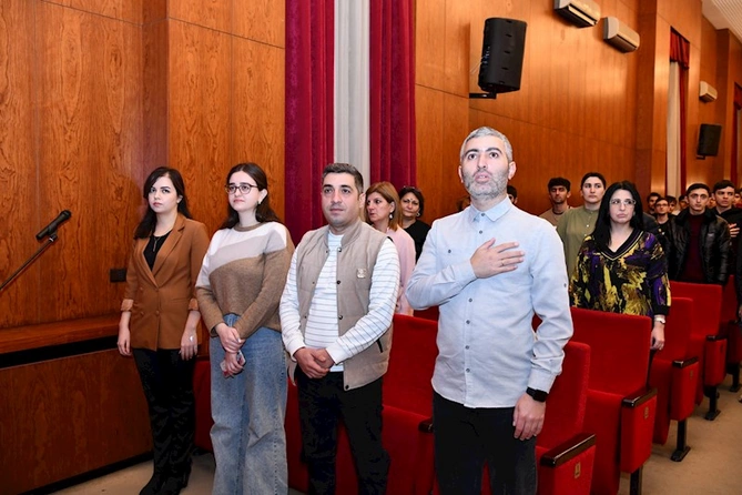 ADNSU-da Şuşanın 270 illiyinə həsr olunan bədii-sənədli film nümayiş olunub — FOTOLAR