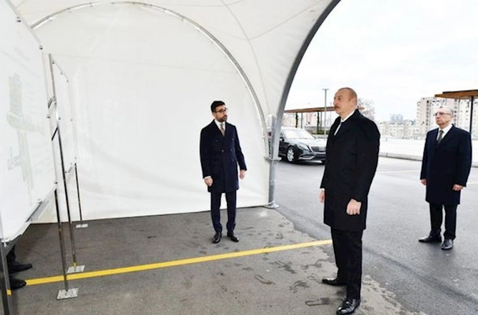 Prezident Mərkəzi Parkın 2-ci hissəsinin açılışına qatıldı — YENİLƏNİB (FOTOLAR)