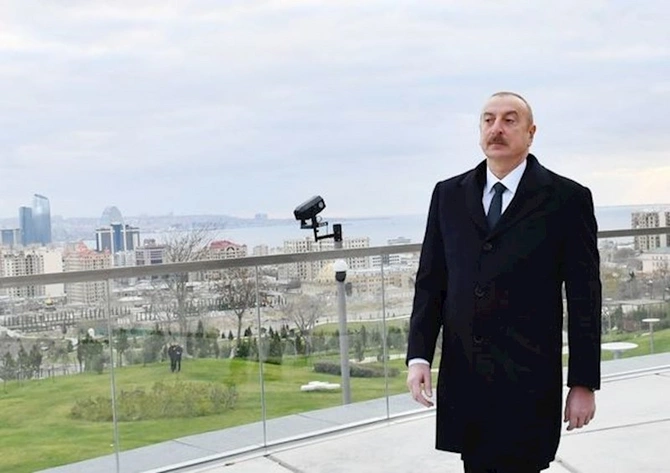 Prezident Mərkəzi Parkın 2-ci hissəsinin açılışına qatıldı — YENİLƏNİB (FOTOLAR)