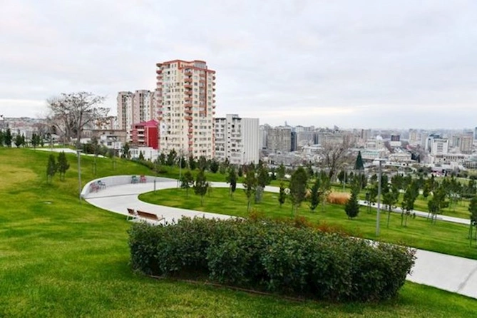 Prezident Mərkəzi Parkın 2-ci hissəsinin açılışına qatıldı — YENİLƏNİB (FOTOLAR)