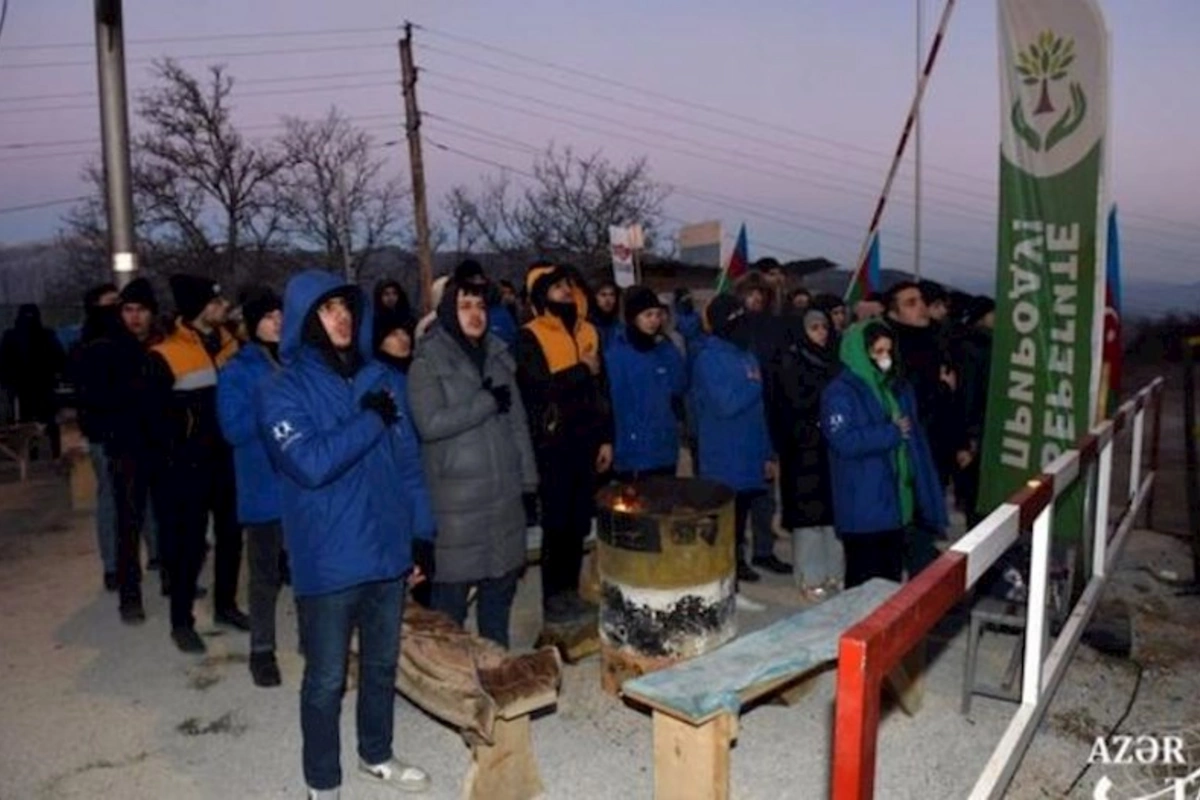 Xankəndi yolundakı aksiyanın 19-cu günü — FOTO