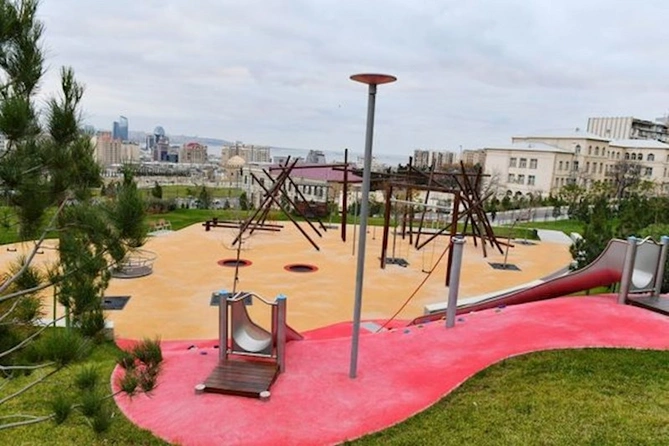Prezident Mərkəzi Parkın 2-ci hissəsinin açılışına qatıldı — YENİLƏNİB (FOTOLAR)