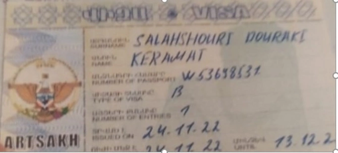 İranlı dəstə Qarabağa bu sənədlərlə keçib — FOTO İranlı dəstə Qarabağa bu sənədlərlə keçib — FOTO