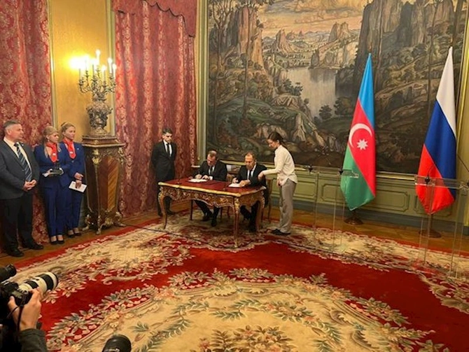 Moskvada Azərbaycan və Rusiya arasında sənədlər imzalanıb — FOTO/VİDEO