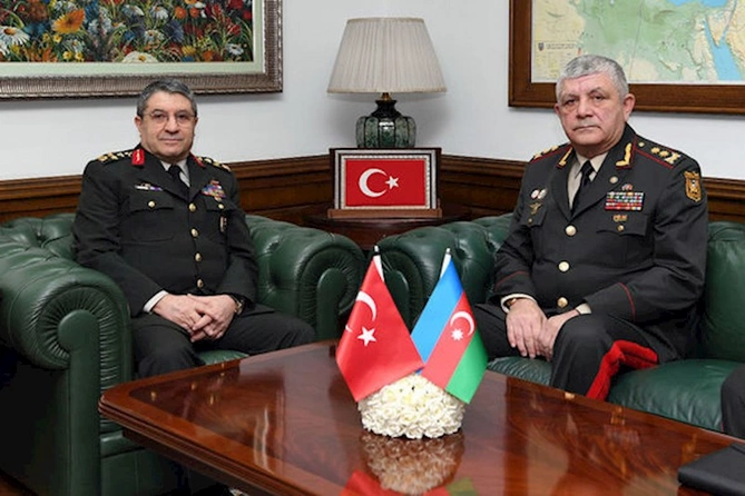 Azərbaycan-Türkiyə Yüksək Səviyyəli Hərbi Dialoq İclası keçirilir — FOTO