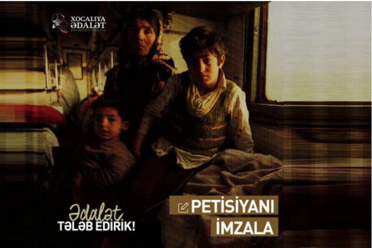 “Xocalıya ədalət” kampaniyası hər kəsi petisiyanı imzalamağa çağırır