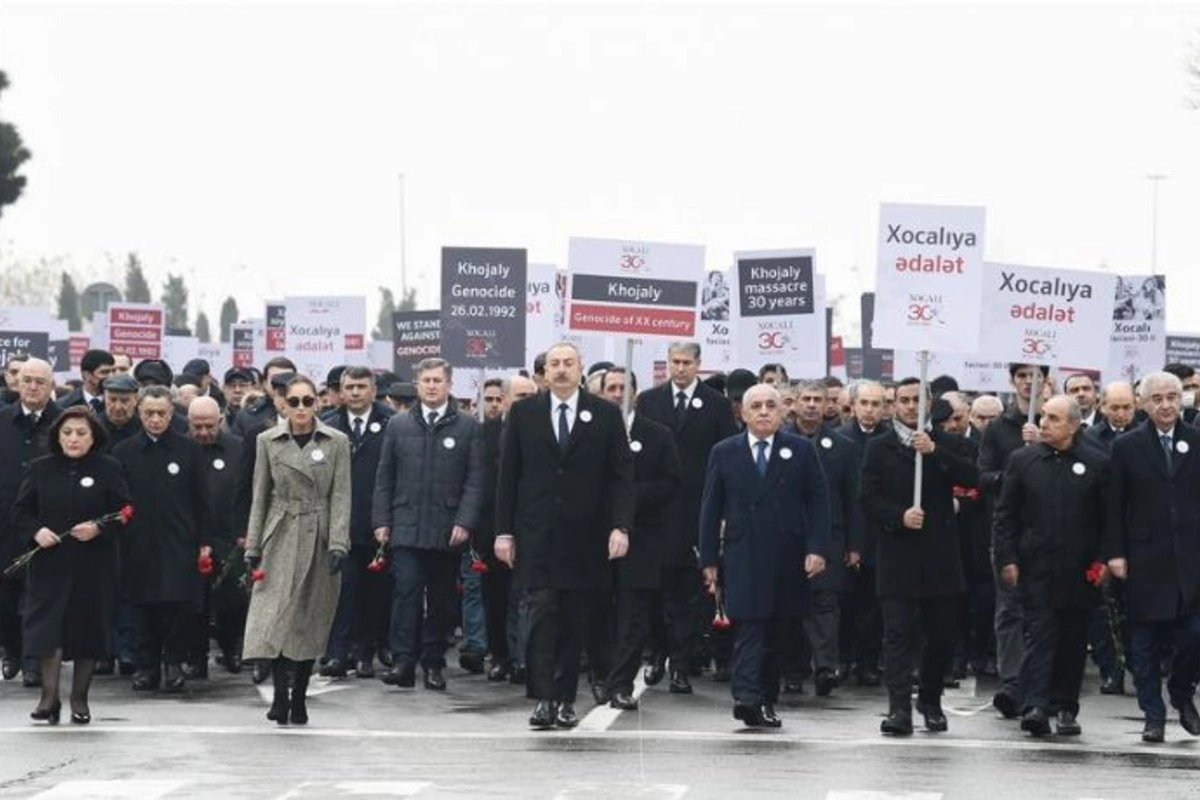 Xocalı soyqırımının 30-cu ildönümü ilə əlaqədar Bakıda ümumxalq yürüşü keçirildi — YENİLƏNİB