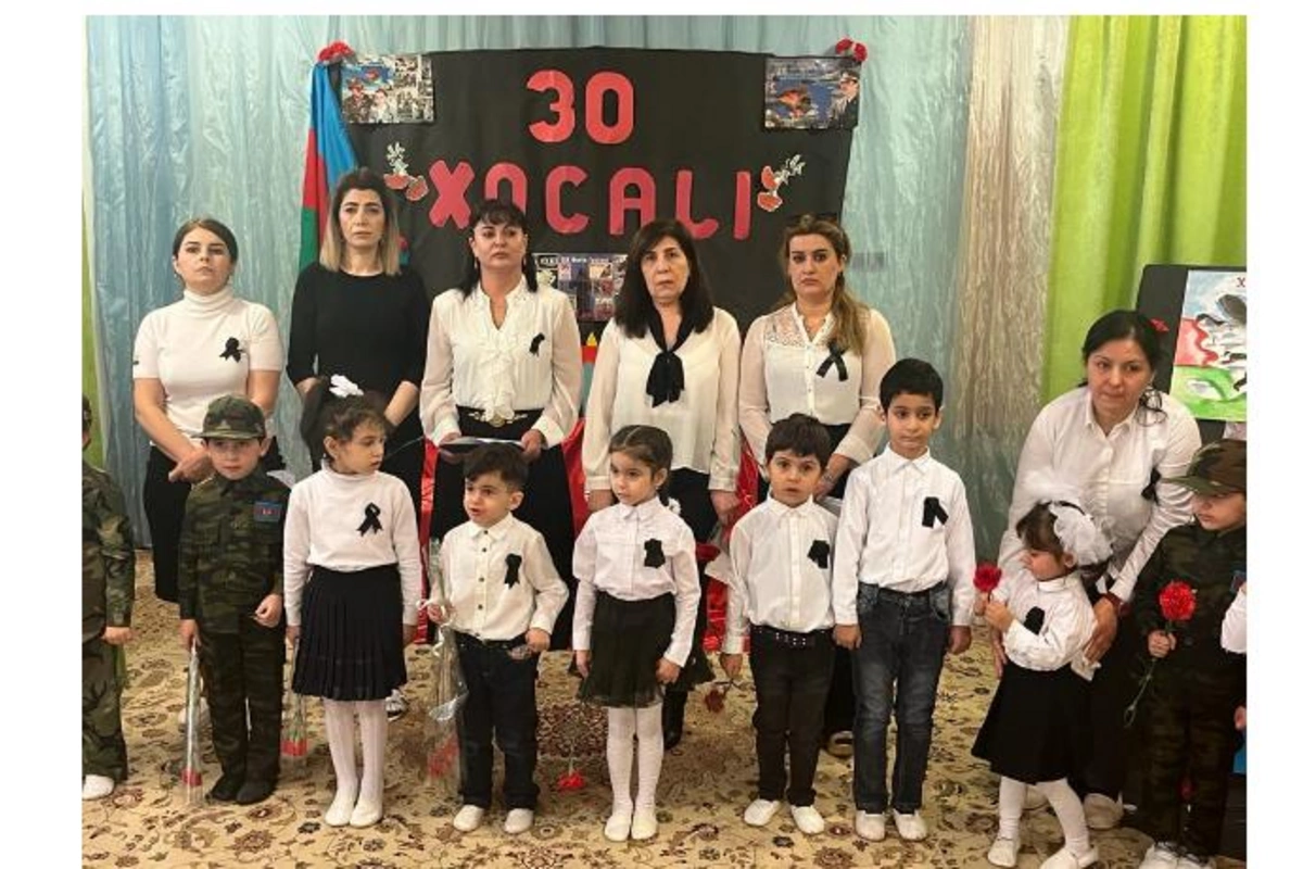 235 nömrəli xüsusi körpələr evi-uşaq bağçasında Xocalı soyqırımı qurbanlarının xatirəsi anıldı — FOTO