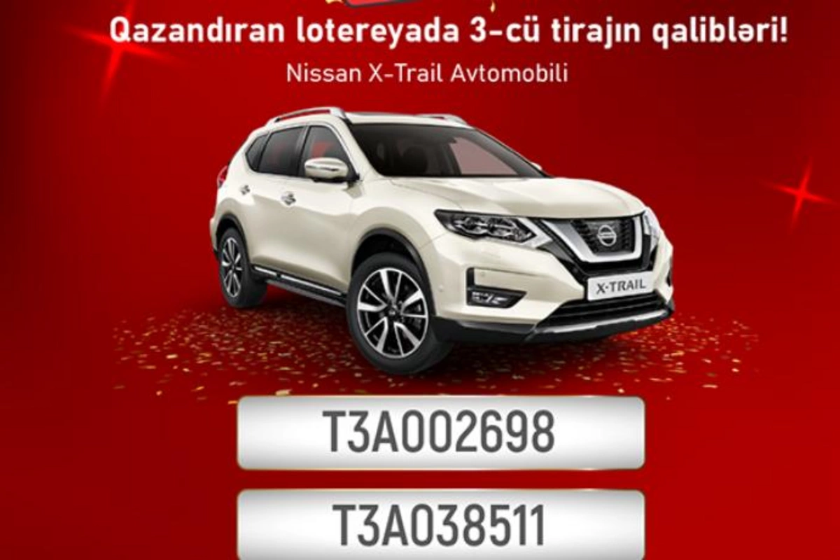 “Azerçay” tərəfindən keçirilən lotereyanın son tirajının qalibləri məlum oldu