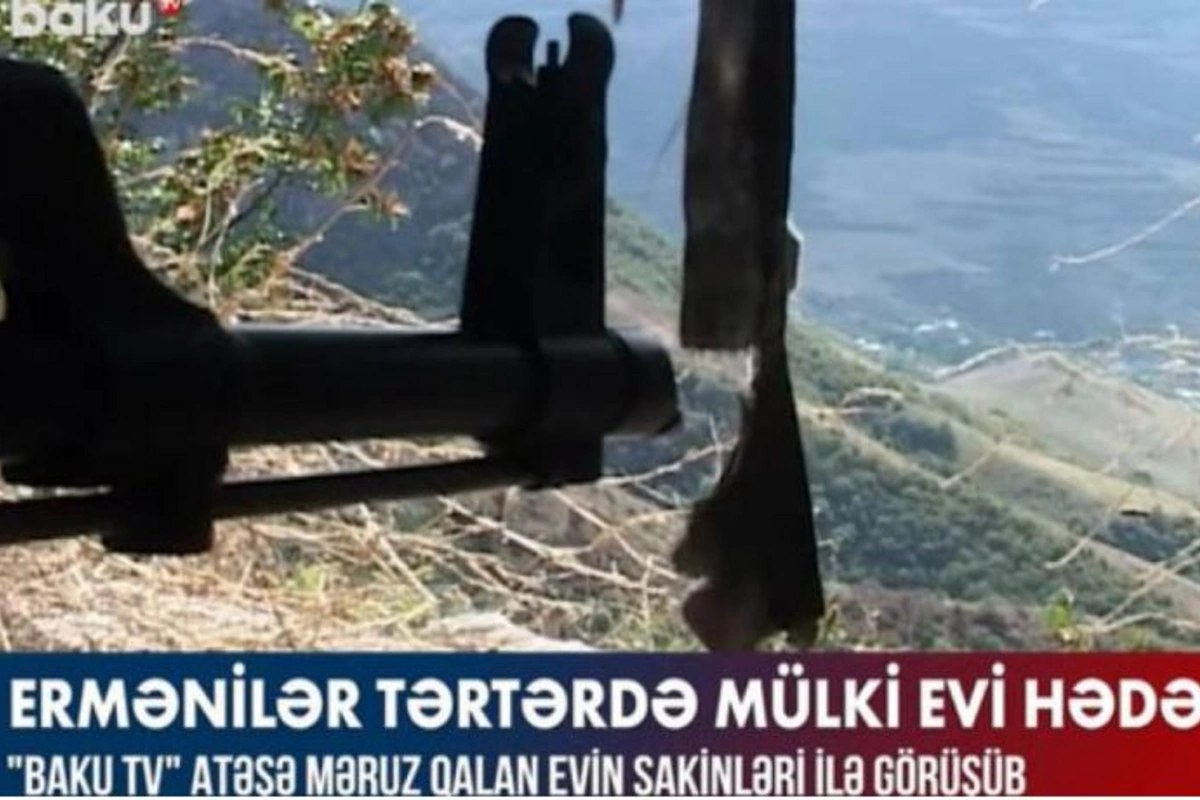 Ermənilərin Tərtərdə hədəfə aldığı mülki ev — FOTO