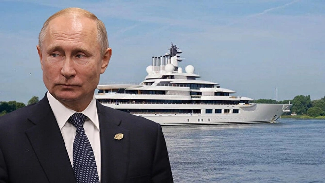 Putinə aid olduğu iddia edilən dünyanın ən böyük lüks yaxtasına əl qoyuldu — FOTOLAR