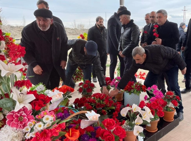 Salyanda Vətən Müharibəsi şəhidinin doğum günü qeyd olundu — FOTOLAR
