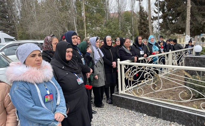 Salyanda Vətən Müharibəsi şəhidinin doğum günü qeyd olundu — FOTOLAR
