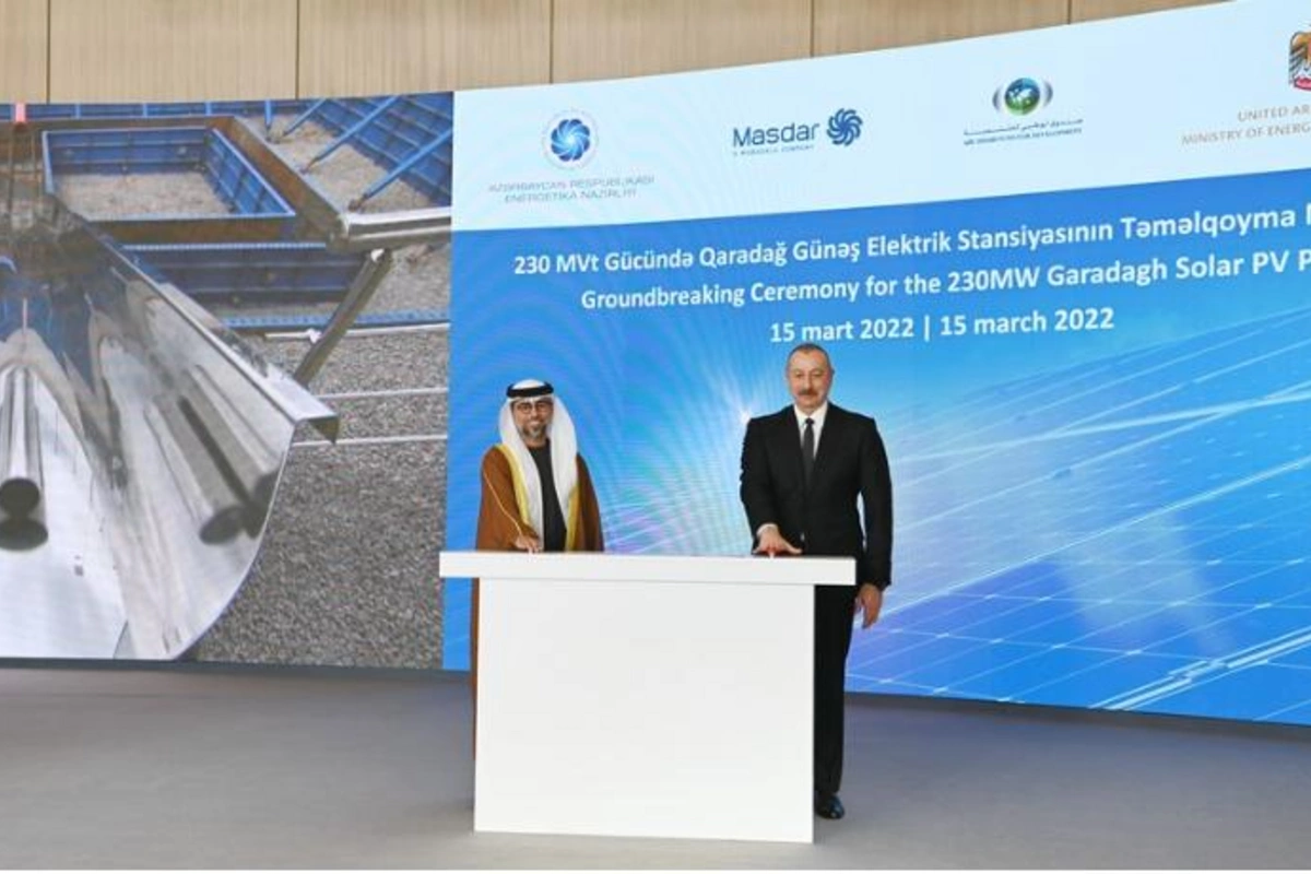 İlham Əliyev Qaradağ Günəş Elektrik Stansiyasının təməlqoyma mərasimində iştirak etdi — YENİLƏNİB