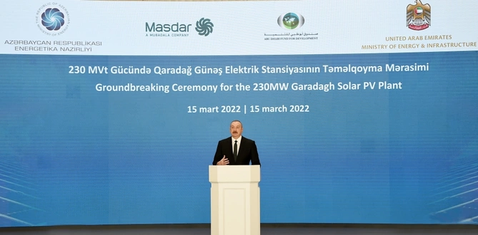İlham Əliyev Qaradağ Günəş Elektrik Stansiyasının təməlqoyma mərasimində iştirak etdi — YENİLƏNİB İlham Əliyev Qaradağ Günəş Elektrik Stansiyasının təməlqoyma mərasimində iştirak etdi — YENİLƏNİB