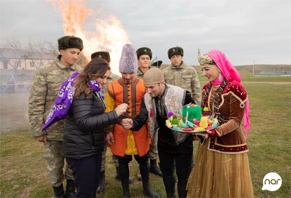 “Nar” Novruz bayramını azad edilmiş ərazilərdə əsgərlərlə qeyd etdi — VİDEO