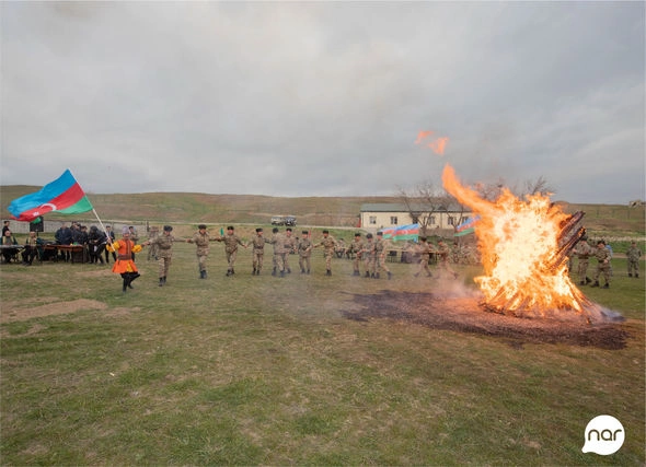 “Nar” Novruz bayramını azad edilmiş ərazilərdə əsgərlərlə qeyd etdi — VİDEO