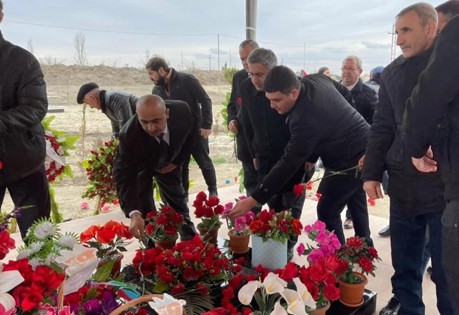 Salyanda Vətən Müharibəsi şəhidinin doğum günü qeyd olundu — FOTOLAR