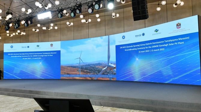 İlham Əliyev Qaradağ Günəş Elektrik Stansiyasının təməlqoyma mərasimində iştirak etdi — YENİLƏNİB İlham Əliyev Qaradağ Günəş Elektrik Stansiyasının təməlqoyma mərasimində iştirak etdi — YENİLƏNİB