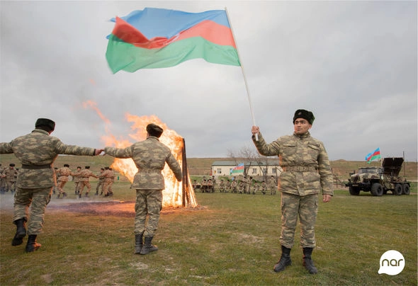 “Nar” Novruz bayramını azad edilmiş ərazilərdə əsgərlərlə qeyd etdi — VİDEO