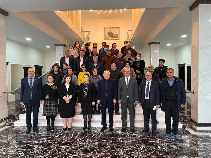 Alı Alıyev Beyləqandakı füzulili məcburi köçkünlərlə görüşdü — FOTOLAR