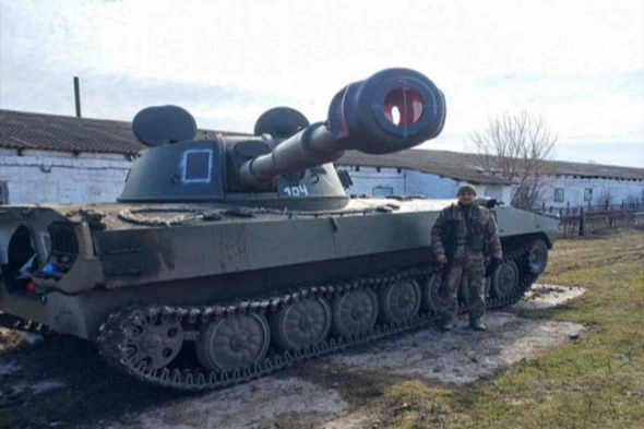 Azərbaycanlı Ukraynada tankı qənimət götürdü — FOTO