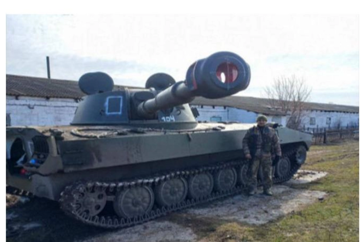 Azərbaycanlı Ukraynada tankı qənimət götürdü — FOTO