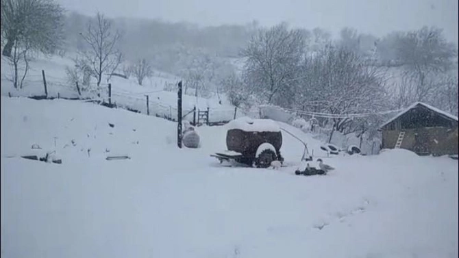 Güclü qar səbəbindən Cəlilabad-Yardımlı yolu bağlanıb, kəndlər işıqsız qalıb
