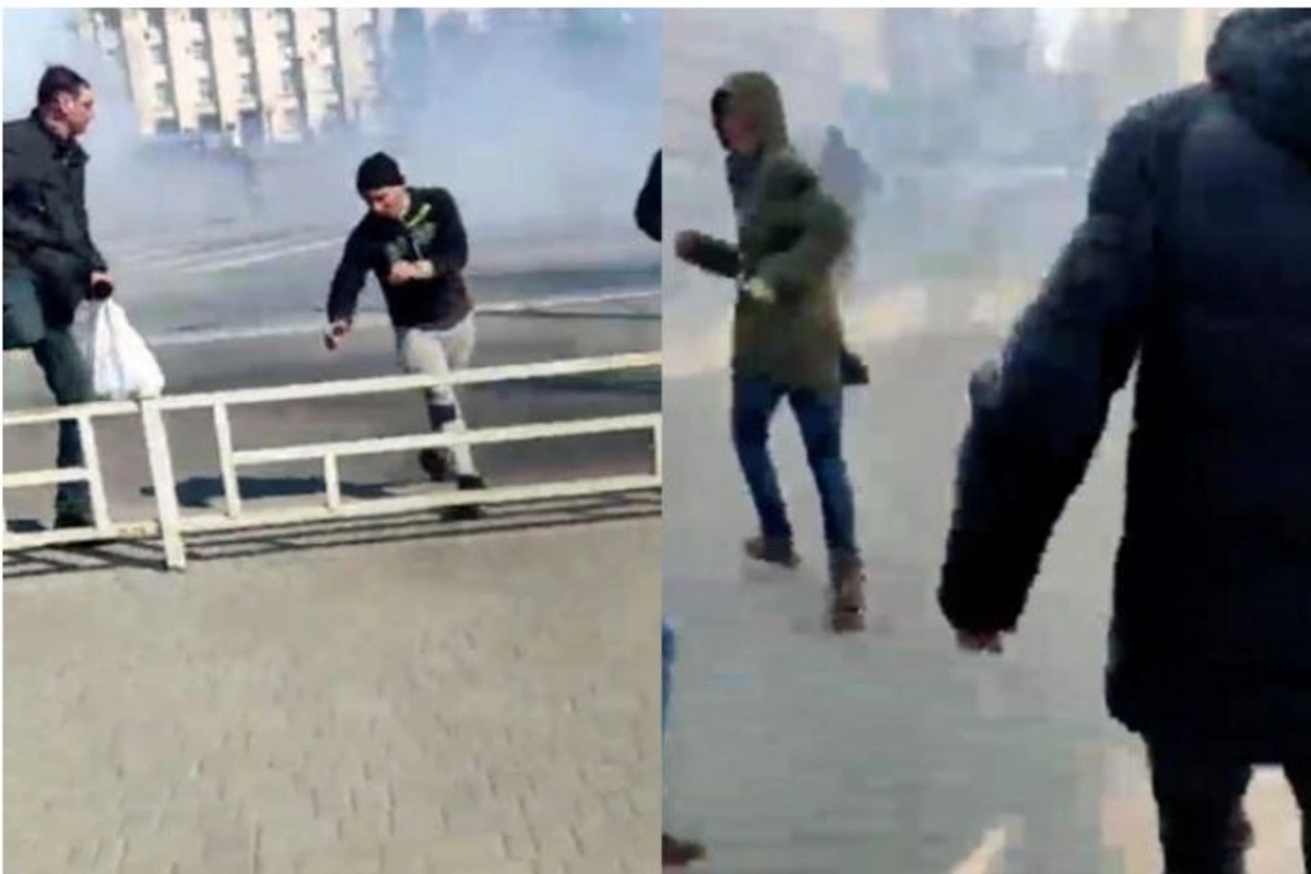 Rusiya hərbçiləri Xersonda sakinləri gülləbaran etdilər — VİDEO
