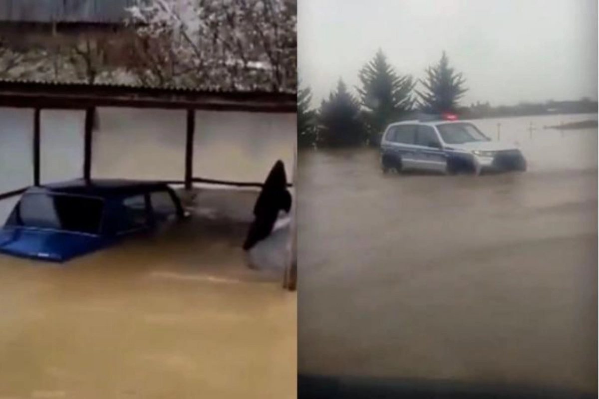 Masallıda su altında qalan kəndlərdən yeni görüntülər — VİDEO